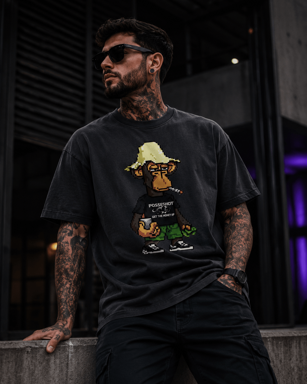 WSG "8BIT SCOTT" TEE - WHO'S SCOTT GREEN???