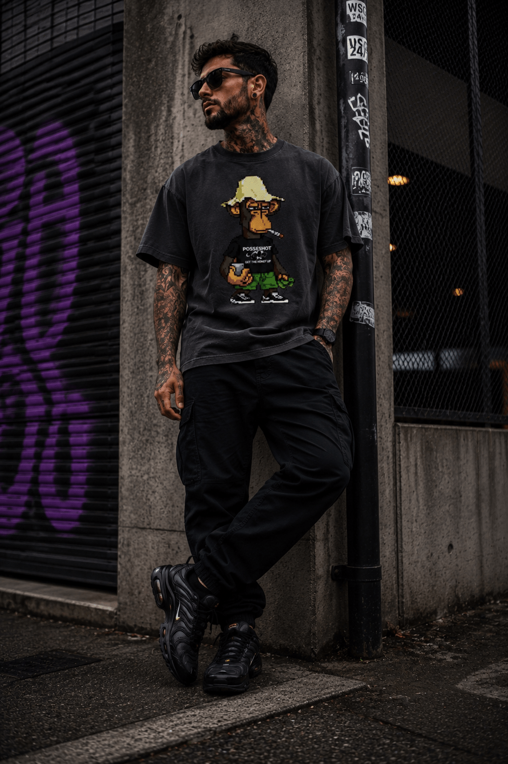 WSG "8BIT SCOTT" TEE - WHO'S SCOTT GREEN???