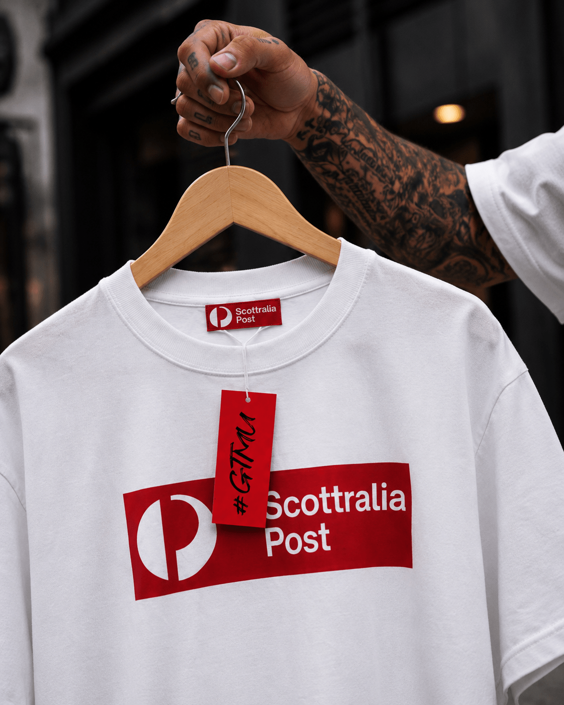 WSG "SCOTTRALIA POST" TEE - WHO'S SCOTT GREEN???